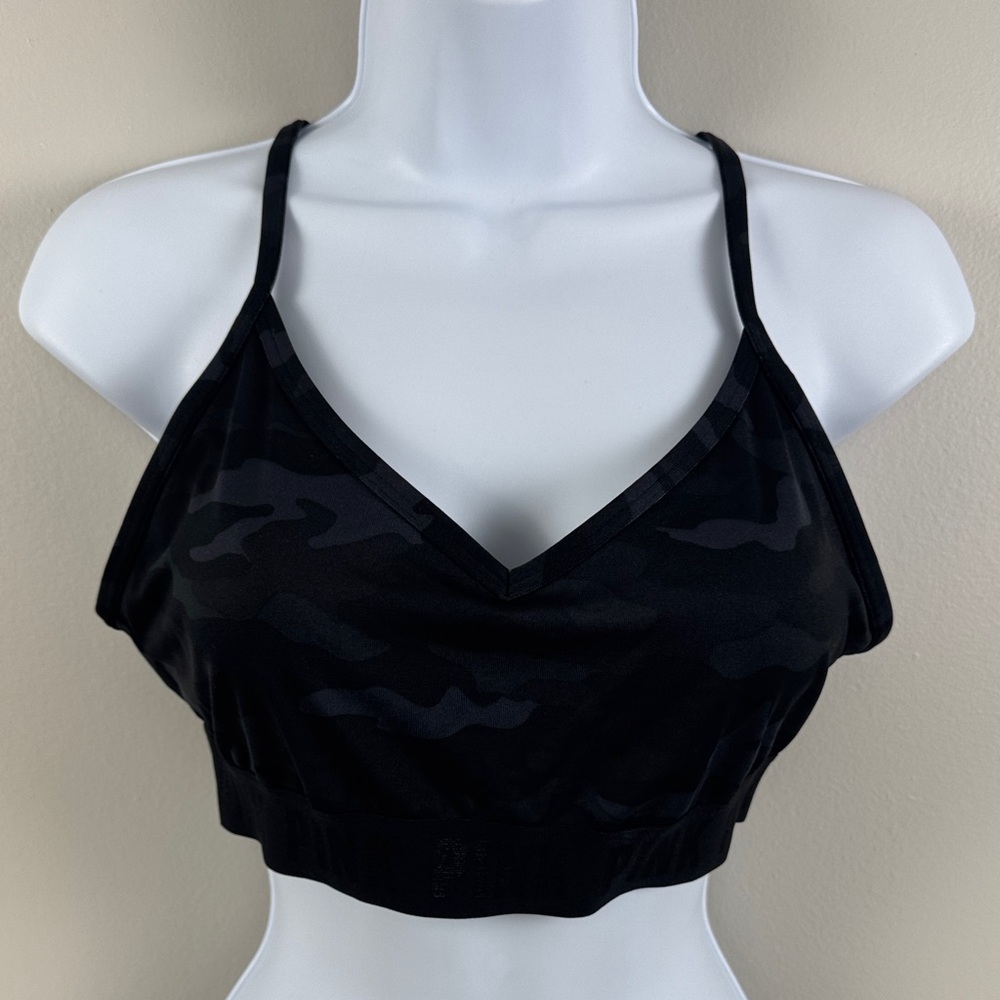 ✨3/$25✨ PINK Active Black Camouflage Sports Bra - L